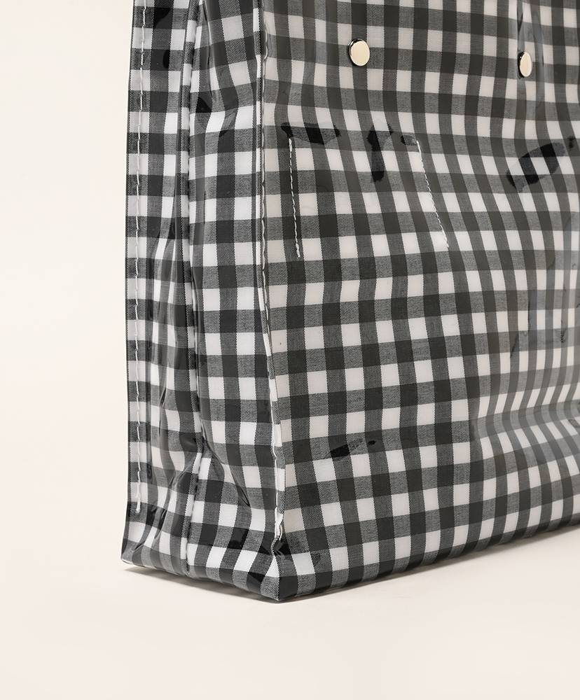 Paper Tote Mini - PVC Gingham Black/ギンガムブラック ONE