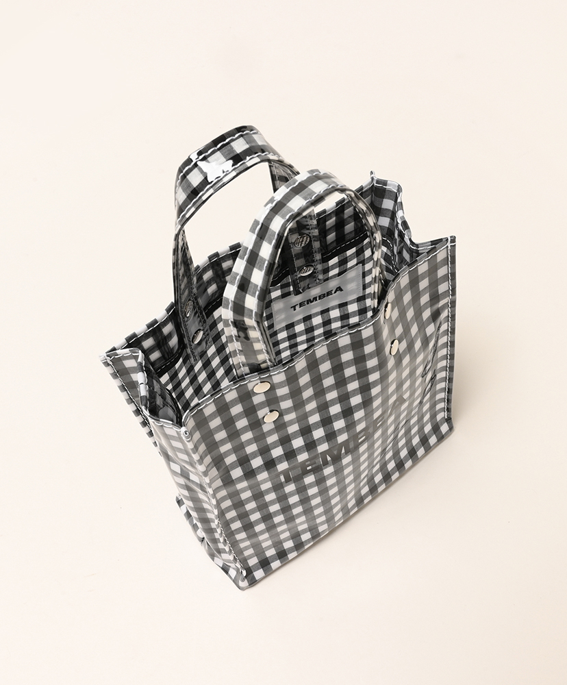 Paper Tote Mini - PVC Gingham Black/ギンガムブラック ONE