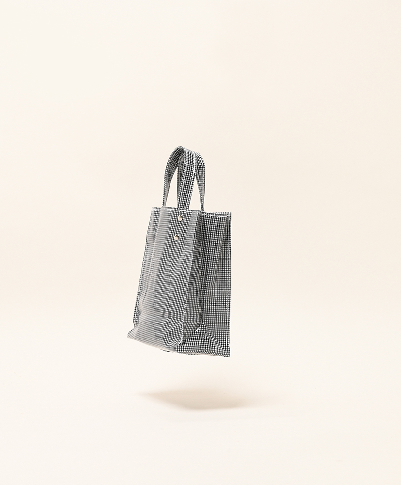 Paper Tote Mini - PVC Gingham Small Black/ギンガムスモールブラック ONE