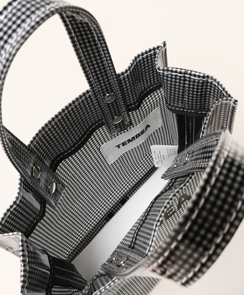 Paper Tote Mini - PVC Gingham Small Black/ギンガムスモールブラック ONE