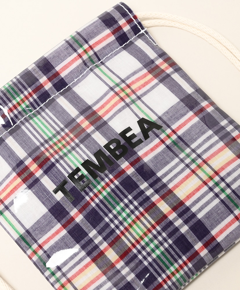 巾着 Pochette - PVC Check Navy/チェックネイビー ONE