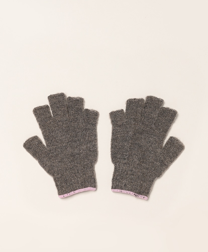 Fingerless Gunte Dk-Beige×Smoky-Pink/ダークベージュ×スモーキーピンク M(UNISEX)
