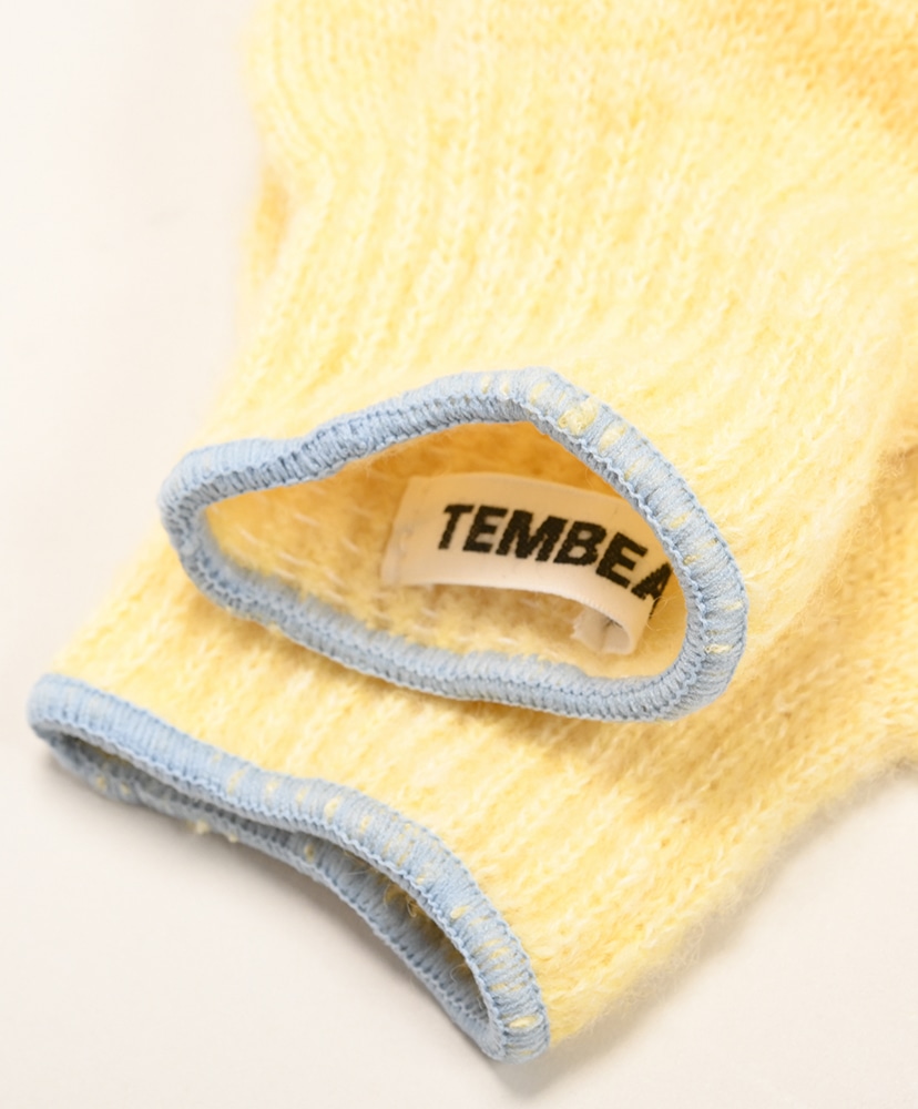 Fingerless Gunte Lt-Yellow×Ice Grey/ライトイエロー×アイスグレー M(UNISEX)