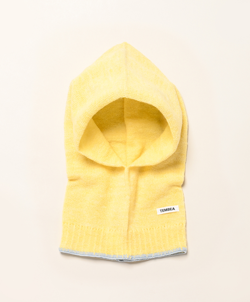 Balaclava - Wool Nylon Lt-Yellow×Ice Grey/ライトイエロー×アイスグレー ONE