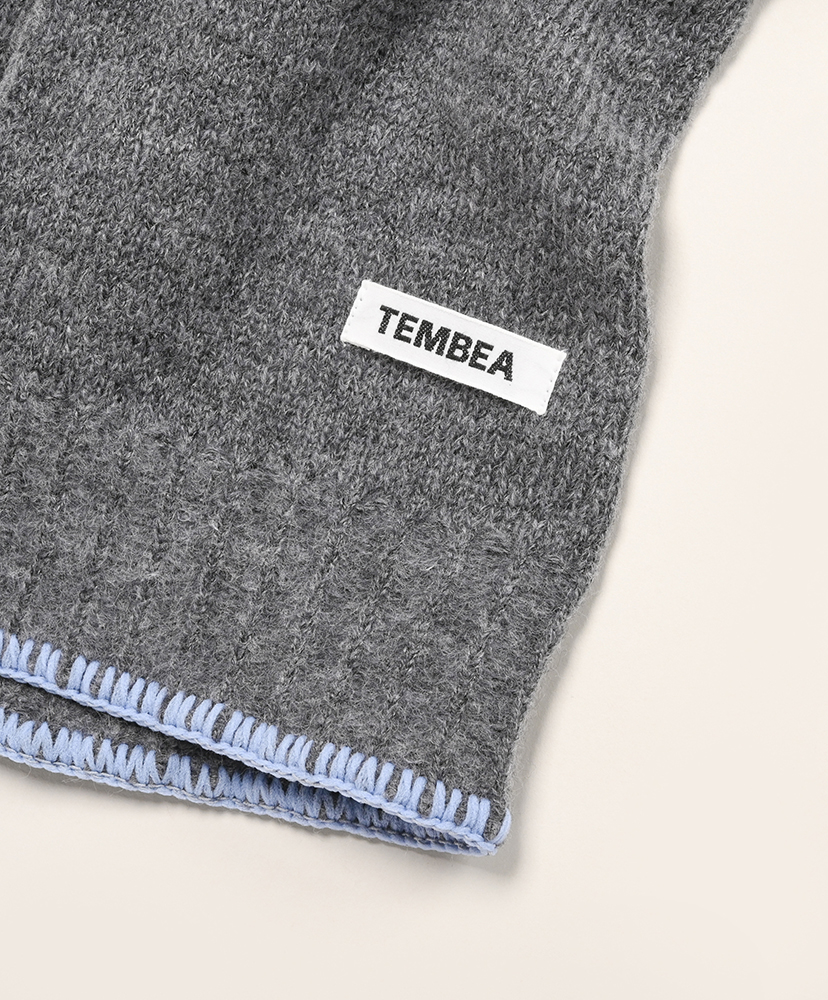 Balaclava - Wool Nylon Mid Grey×Sax/ミッドグレー×サックス ONE