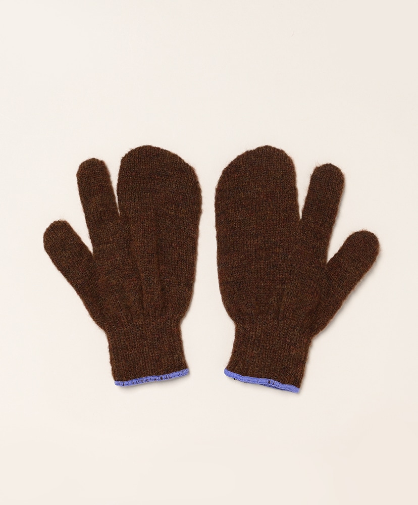 3 Fingers Gunte Brown×Lavender/ブラウン×ラベンダー M(UNISEX)