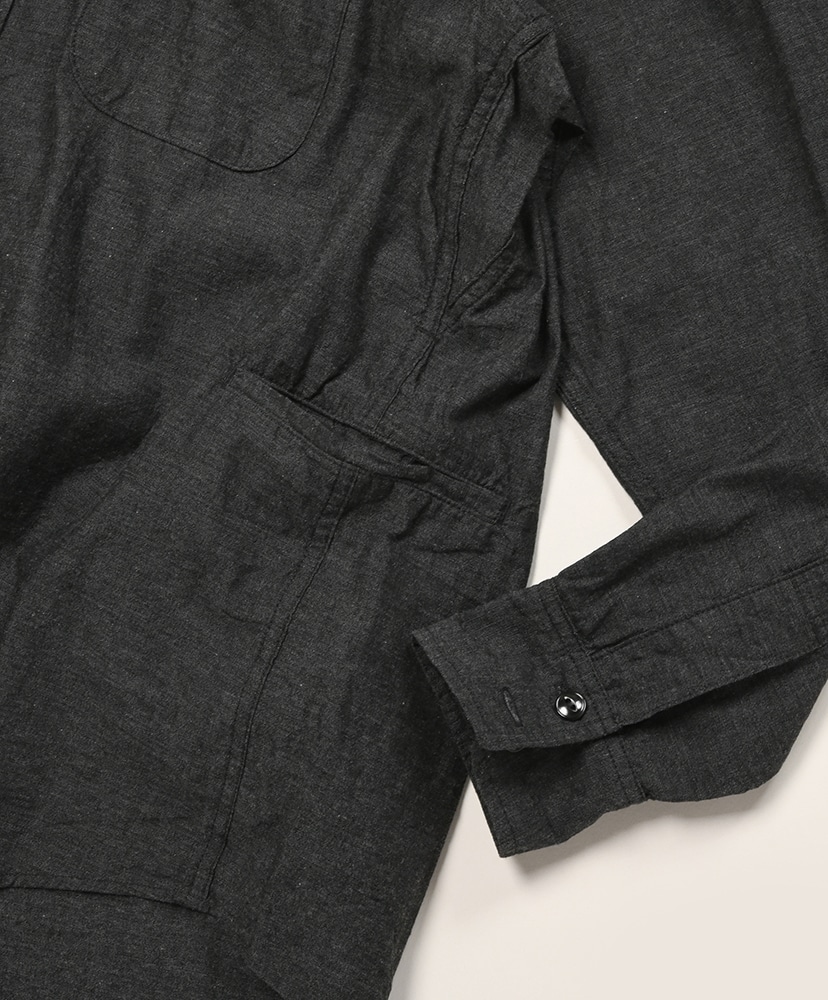 Wheel Barrow Shirt - Smoky Black Chambray Black/ブラック L(MEN)