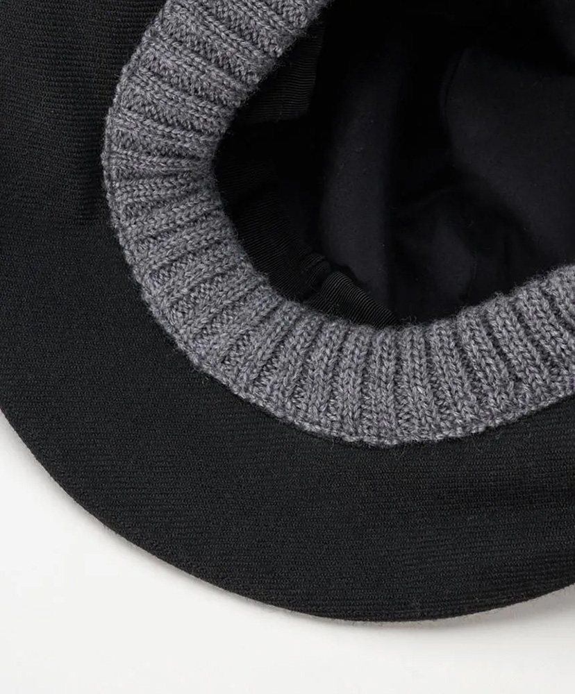 Shetland Wool Serge Mountain Hat Black×Gray/ブラック×グレー 2(MEN)