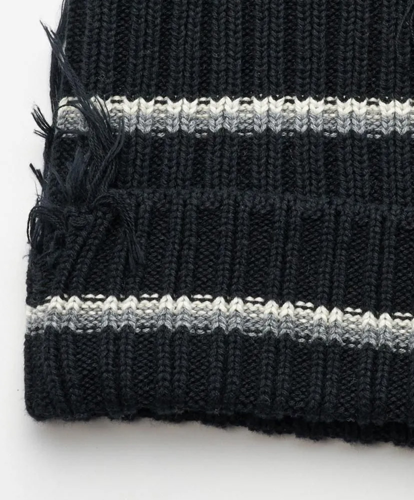 Cotton Destoryed Watch Cap Black/ブラック F