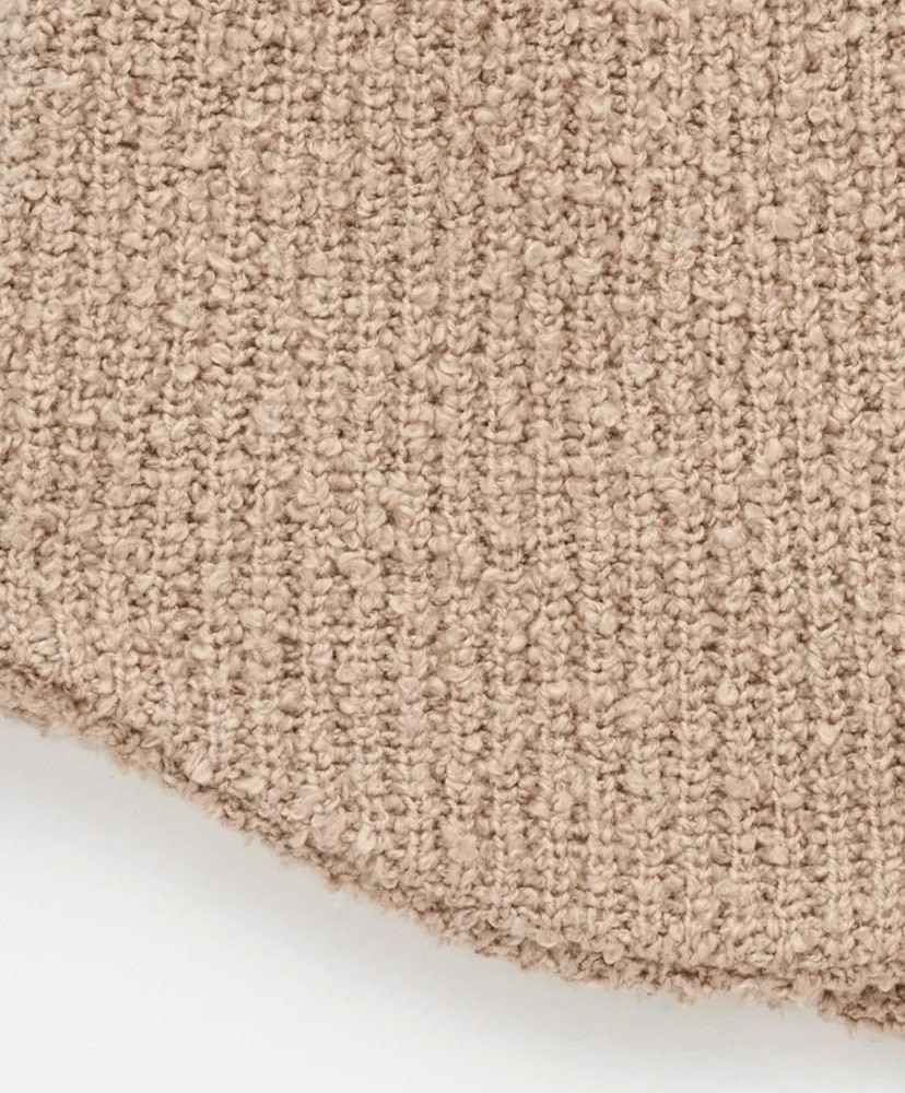 Cotton Boucle Back Long Beanie Beige/ベージュ F