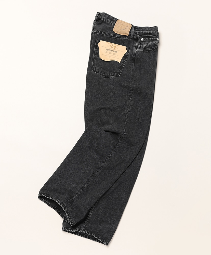 Super Dad's Denim Pants Black Denim Stone/ブラックデニムストーン 1(MEN)