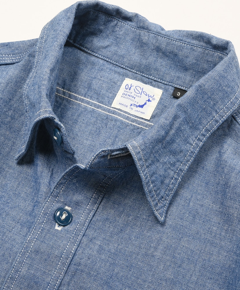 Slim Fit Chambray Work Shirt Chambray / シャンブレー 2(MEN)