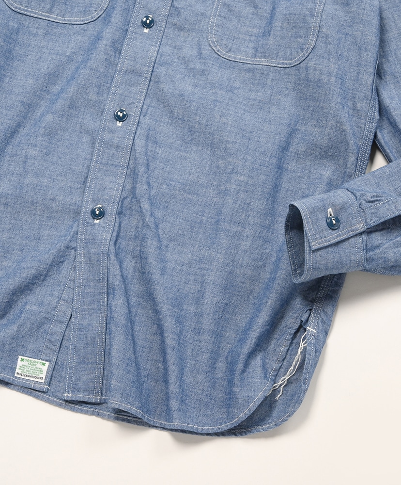 Slim Fit Chambray Work Shirt Chambray / シャンブレー 2(MEN)