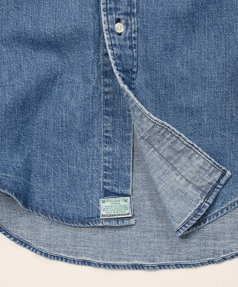 Denim Standard Button Down Shirt Denim Used/デニムユーズド 1(MEN)