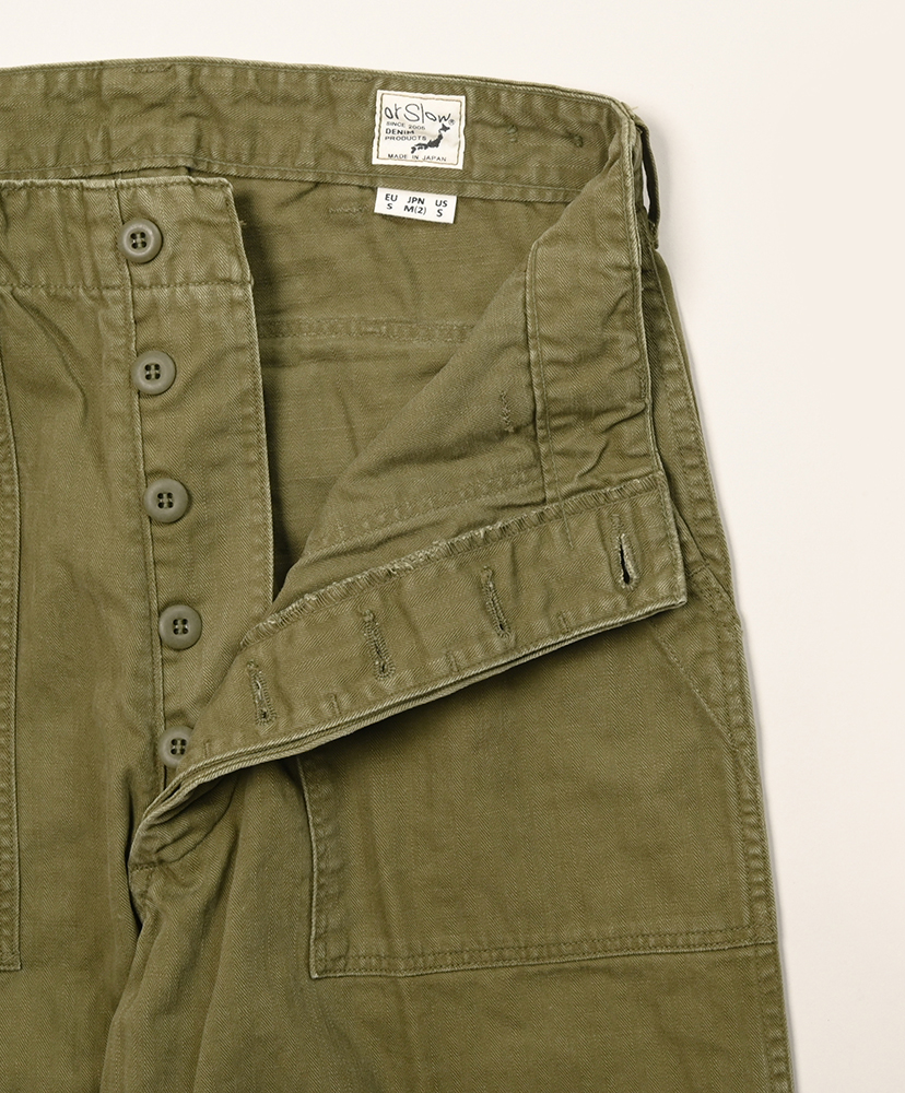 Herringbone Vintage Fit Fatigue Pants Army Green/アーミーグリーン 0(WOMEN)