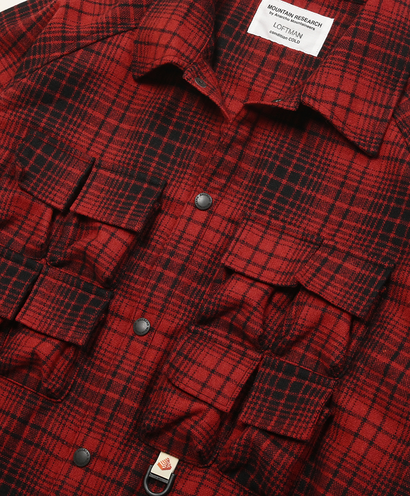 LOFTMAN別注 50th A.M. Shirts Red/レッド L(MEN)