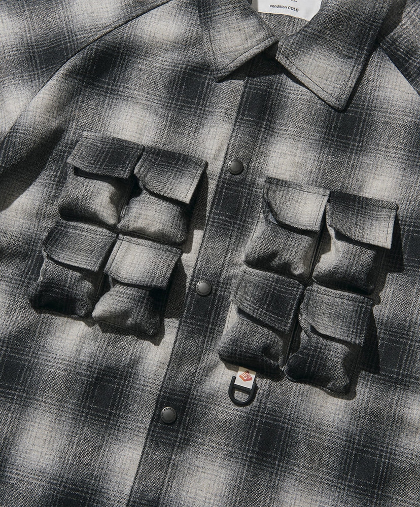 Phishing PKT. Shirt Gray Check/グレーチェック L(MEN)