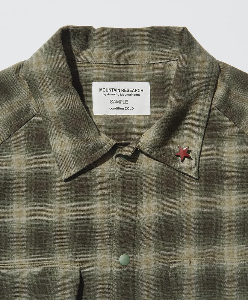 Coach Shirt(L(MEN) Green Check/グリーンチェック): MOUNTAIN RESEARCH