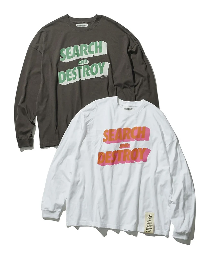 Search and Destroy L/S White/ホワイト M(MEN)
