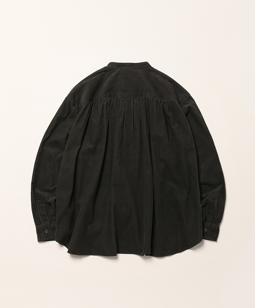 Band Collar Shirt L/S Chracoal/チャコール 36(WOMEN)
