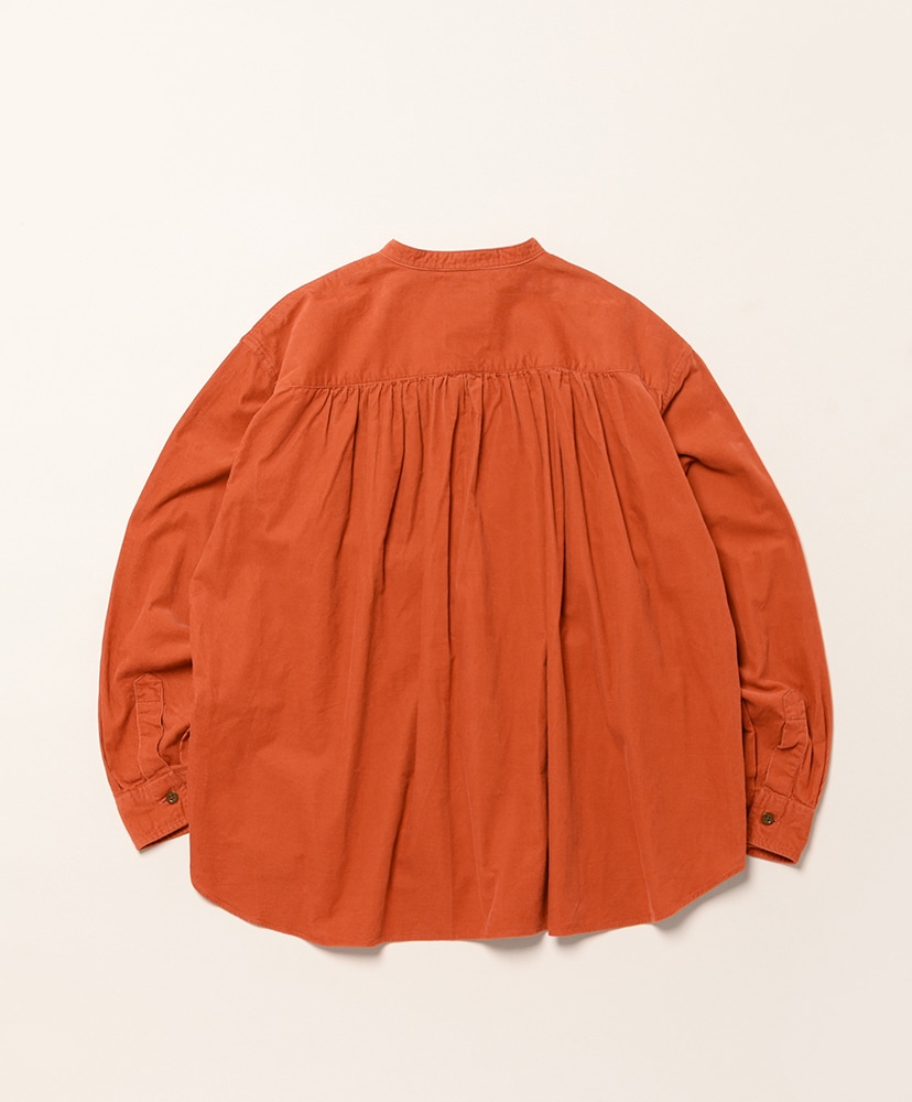 Band Collar Shirt L/S Lt.Orange/ライトオレンジ 36(WOMEN)