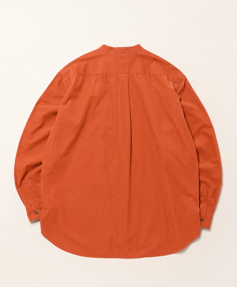Band Collar Shirt L/S Lt.Orange/ライトオレンジ 40(MEN)