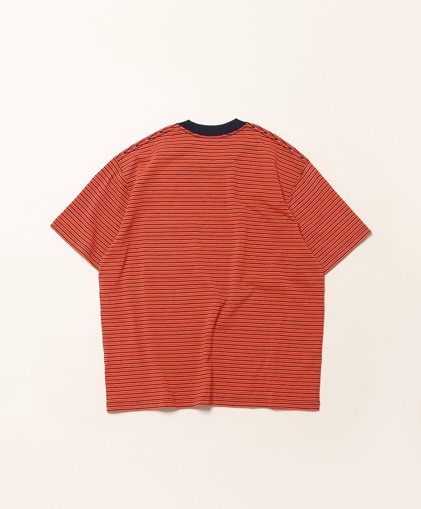 Women’s Pocket T-shirt Red×Navy×Yellow Multi/レッド×ネイビー×イエローマルチ M(WOMEN)