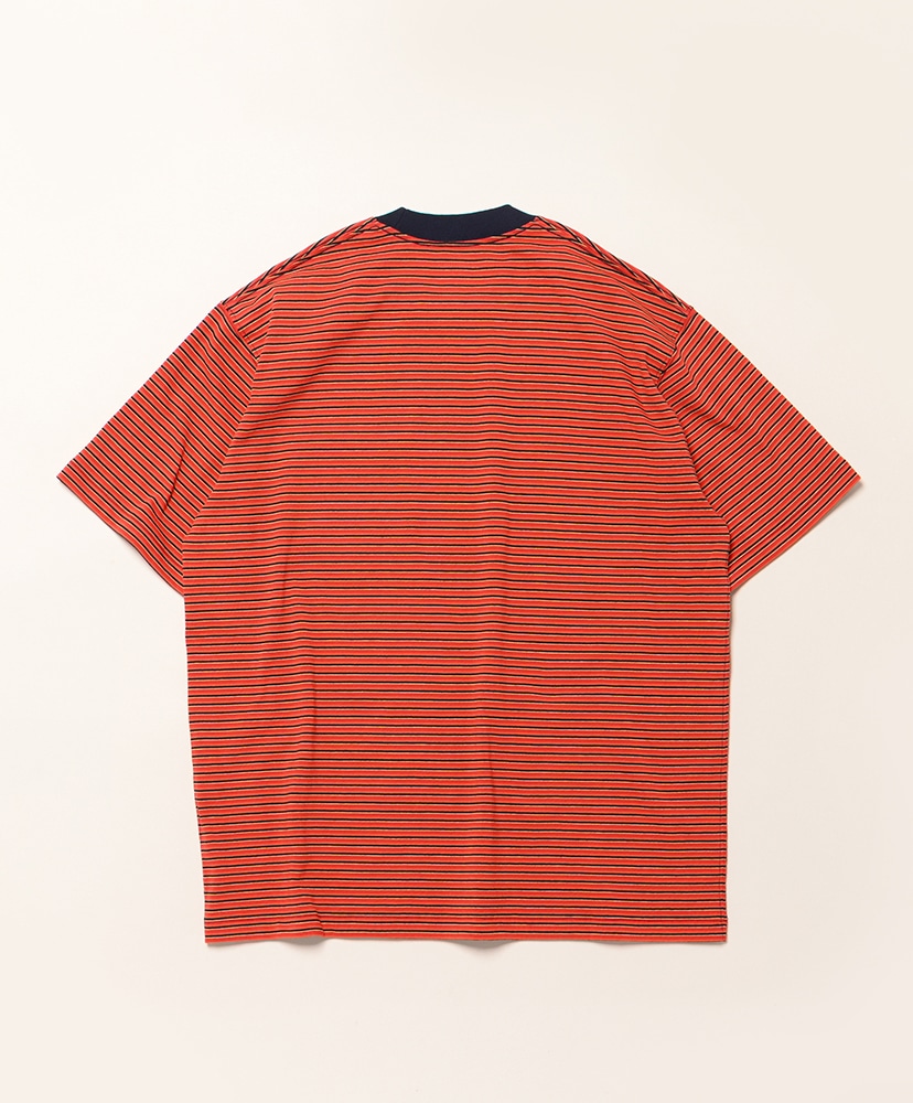Men's Pocket T-shirt Red×Navy×Yellow Multi/レッド×ネイビー×イエローマルチ L(MEN)