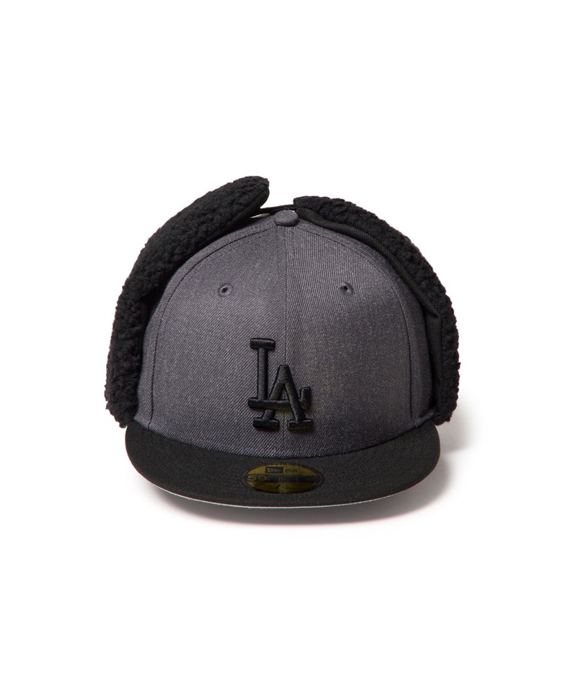 59FIFTY Dog Ear ドッグイヤー ロサンゼルス・ドジャース - ヘザーグラファイト ブラック Gray/グレー 712(MEN)