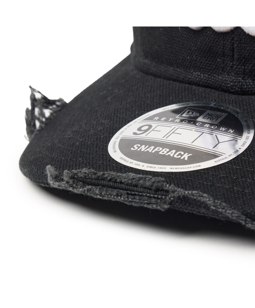 RC 9FIFTY Curved Visor Powered by GORO（MIN-NANO） MIN-NANO - Damage ブラック Black/ブラック OS