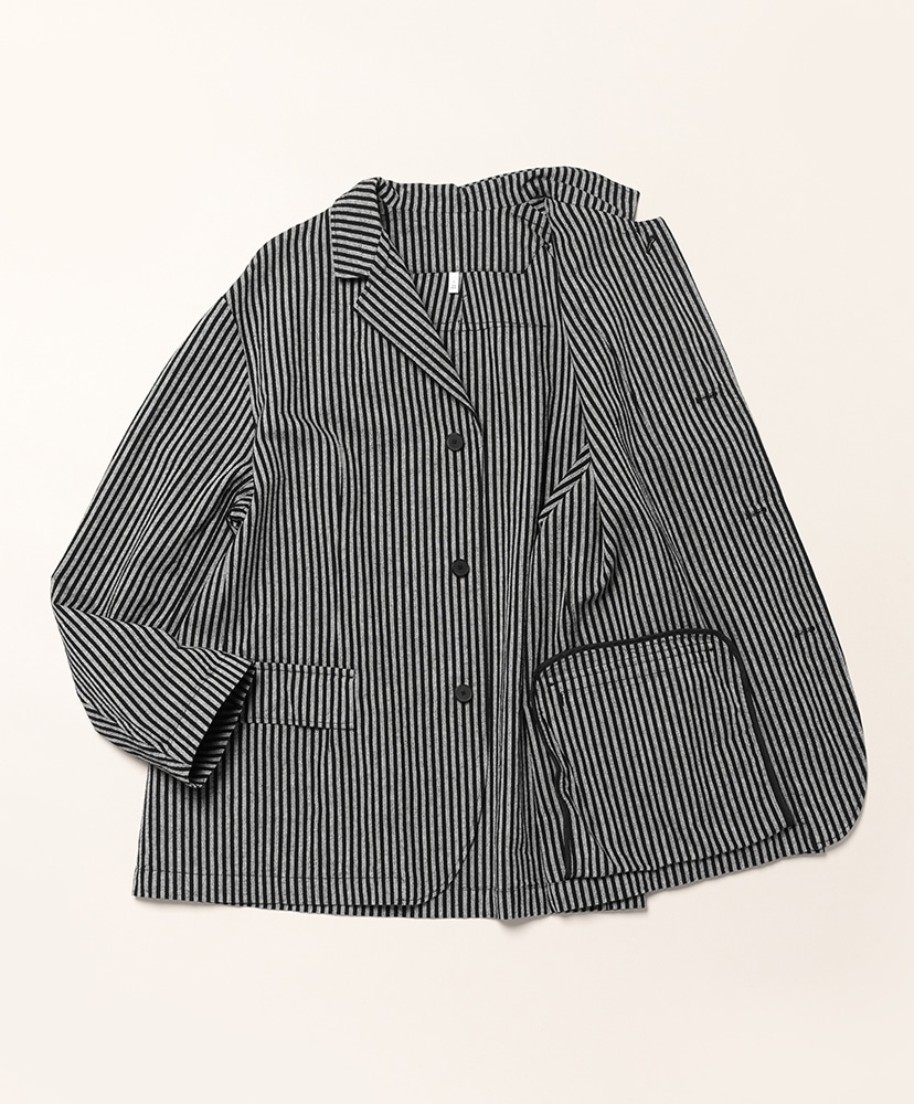 HR_FR0401JK | FDJKJK Grey×Black Stripe/グレー×ブラックストライプ M