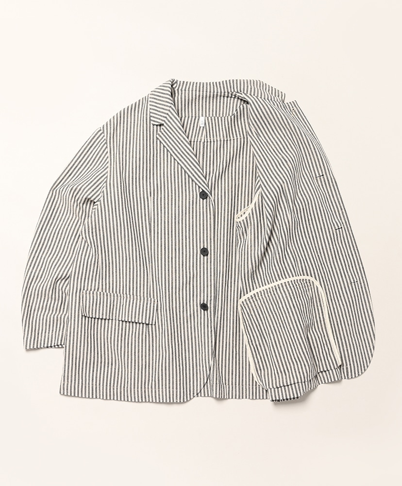 HR_FR0401JK | FDJKJK Natural×Grey Stripe/ナチュラル×グレーストライプ XS