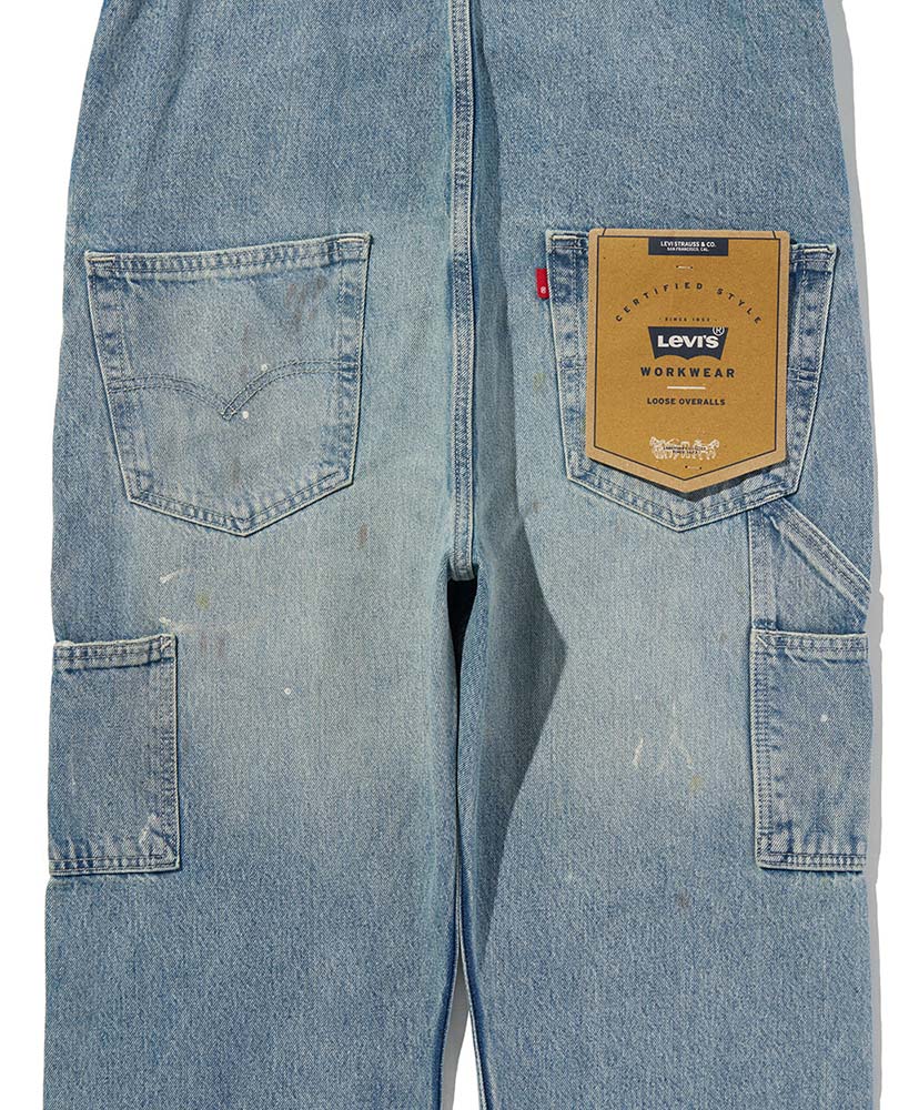 WORKWEAR LOOSE OVERALLS Medium Indigo/ミディアムインディゴ L(MEN)