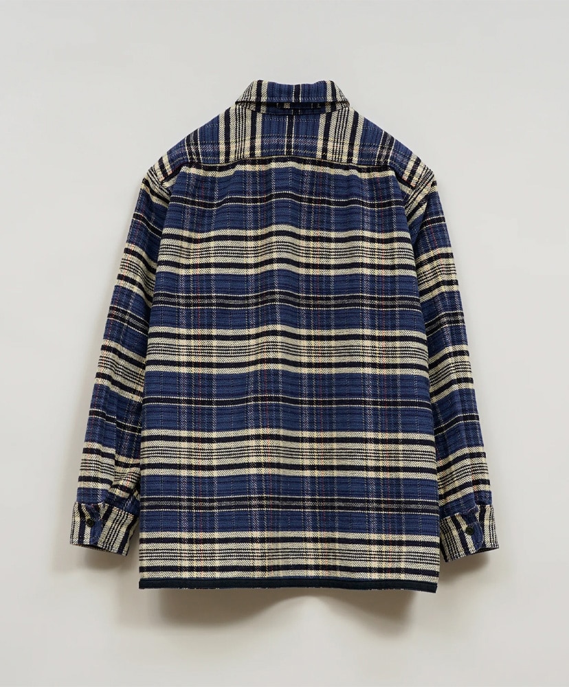 Field Shirt Heavy Nel Reversible Blue/ブルー 46(MEN)