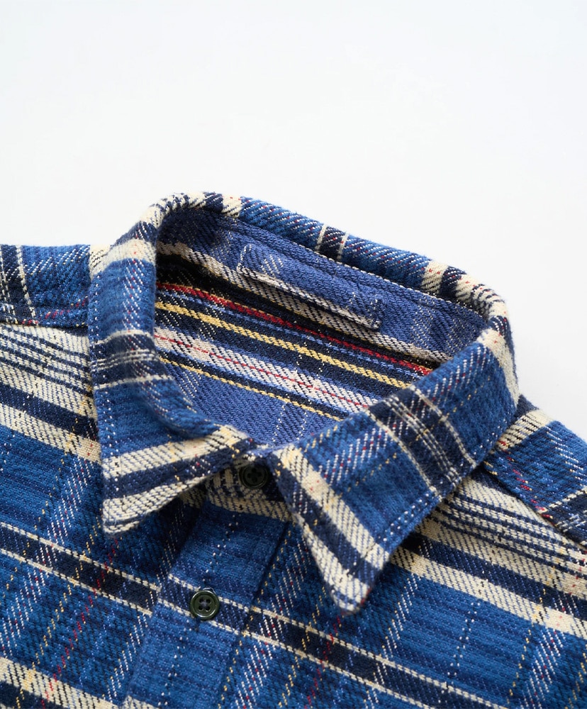 Field Shirt Heavy Nel Reversible Blue/ブルー 46(MEN)