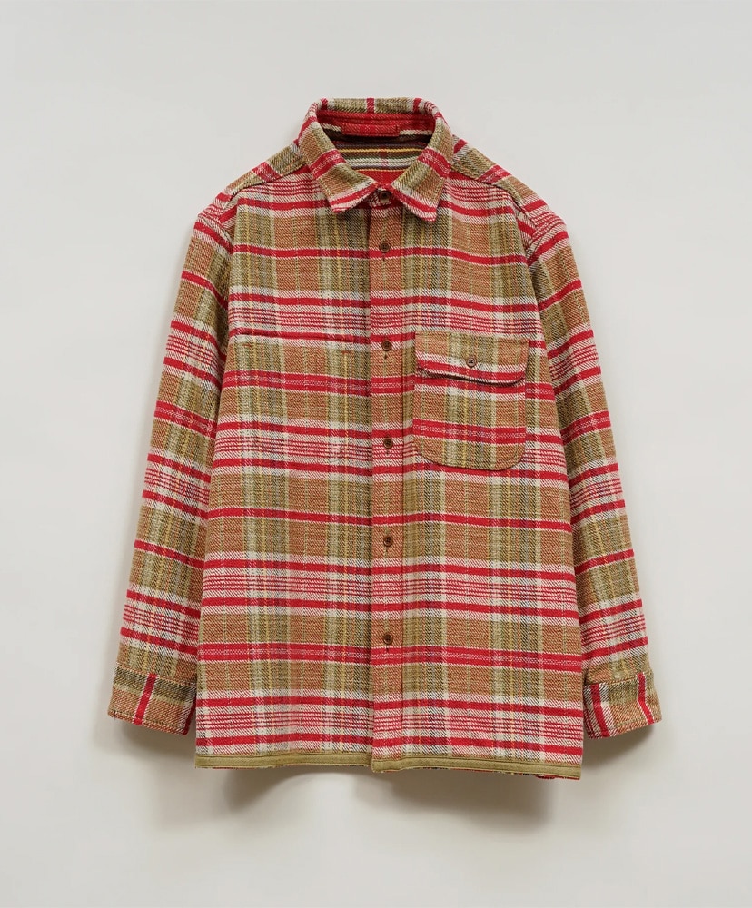 Field Shirt Heavy Nel Reversible Red/レッド 48(MEN)