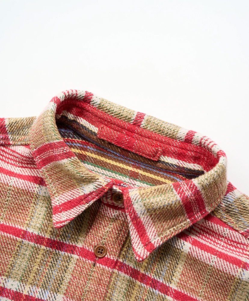 Field Shirt Heavy Nel Reversible Red/レッド 48(MEN)