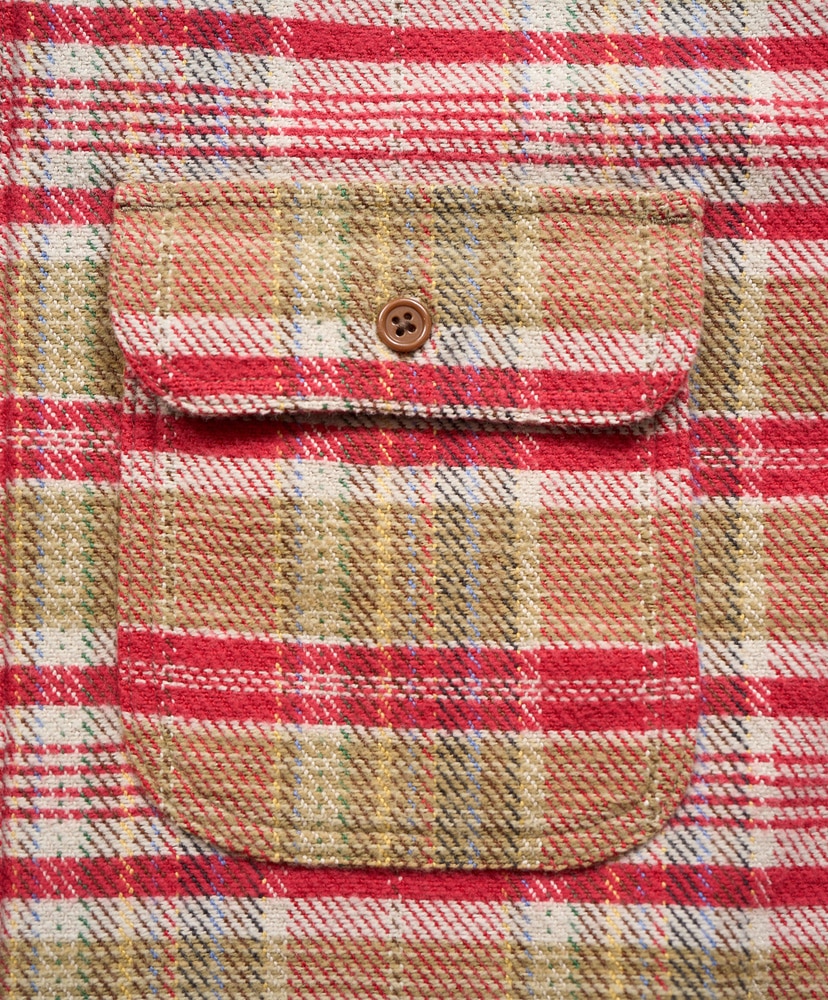 Field Shirt Heavy Nel Reversible Red/レッド 48(MEN)