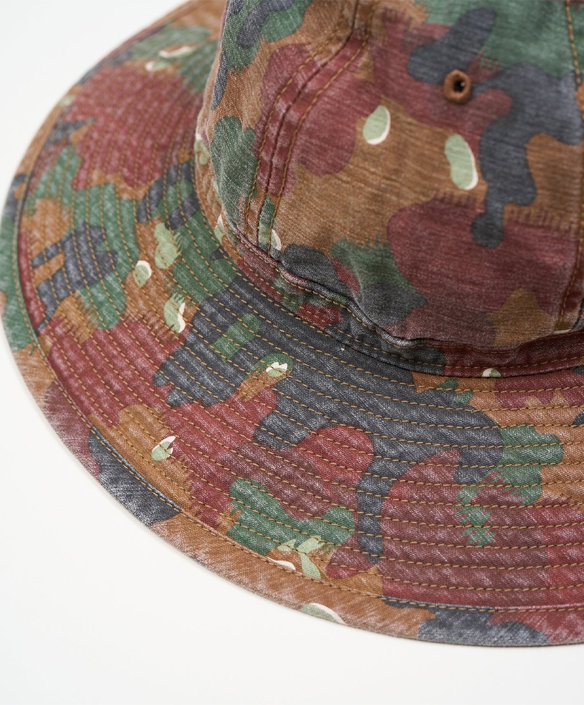 40s Military Hat Fade Camo Red/レッド L(MEN)
