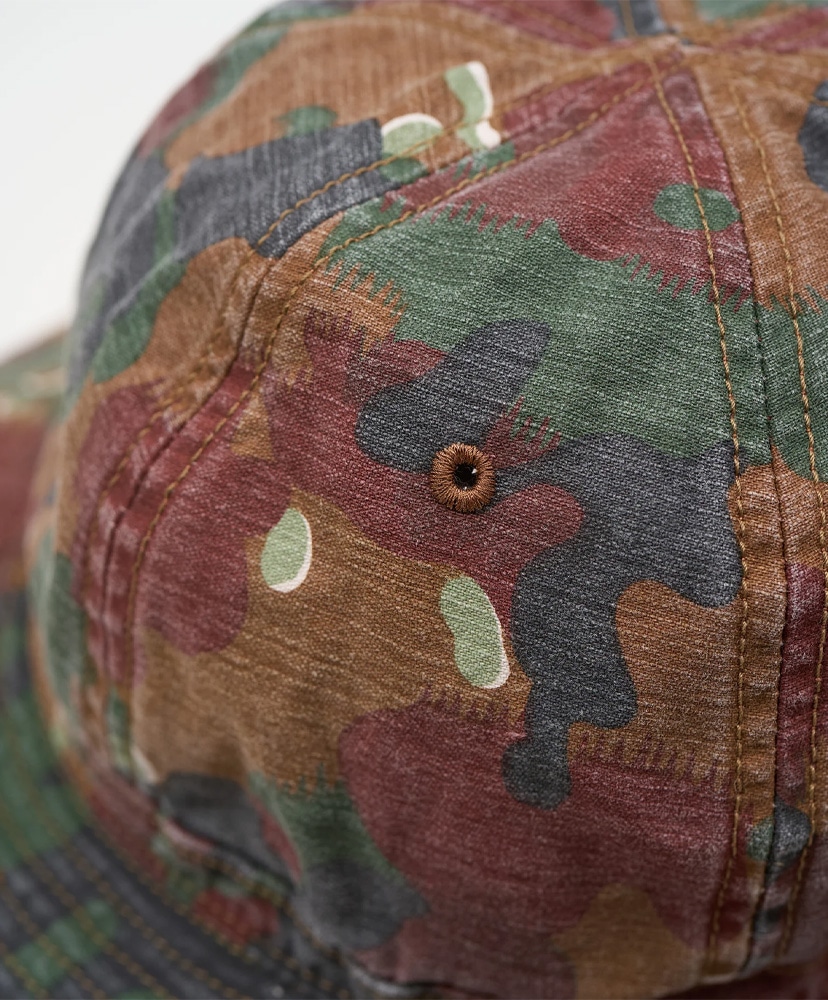 40s Military Hat Fade Camo Red/レッド L(MEN)