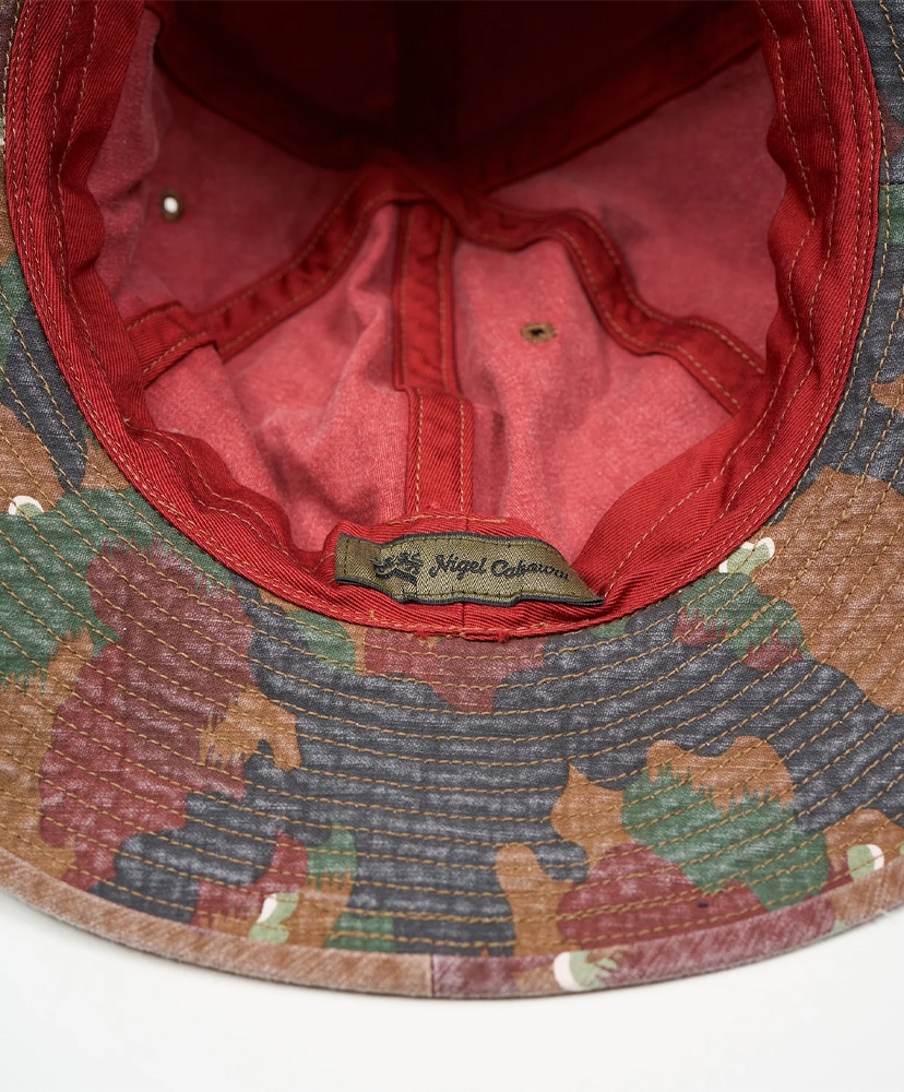 40s Military Hat Fade Camo Red/レッド L(MEN)