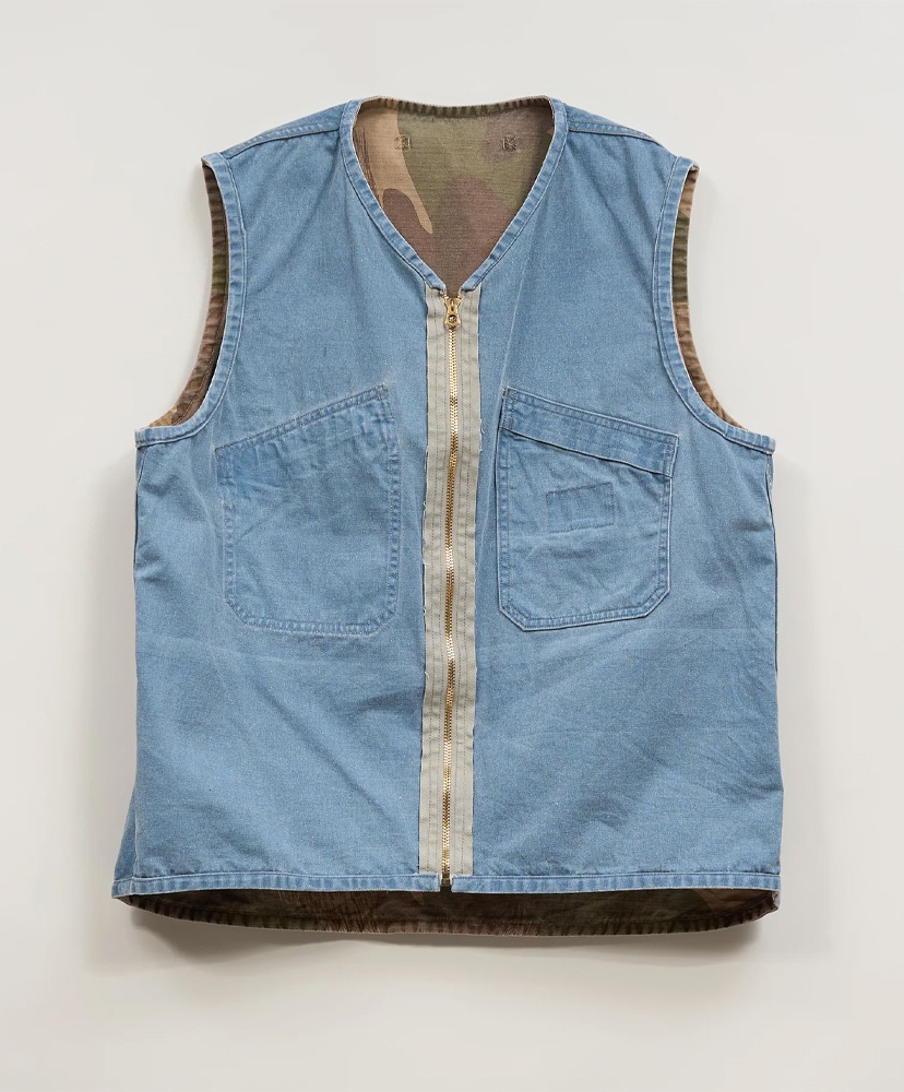 Reversible Vest Fade Camo Green/グリーン 48(MEN)