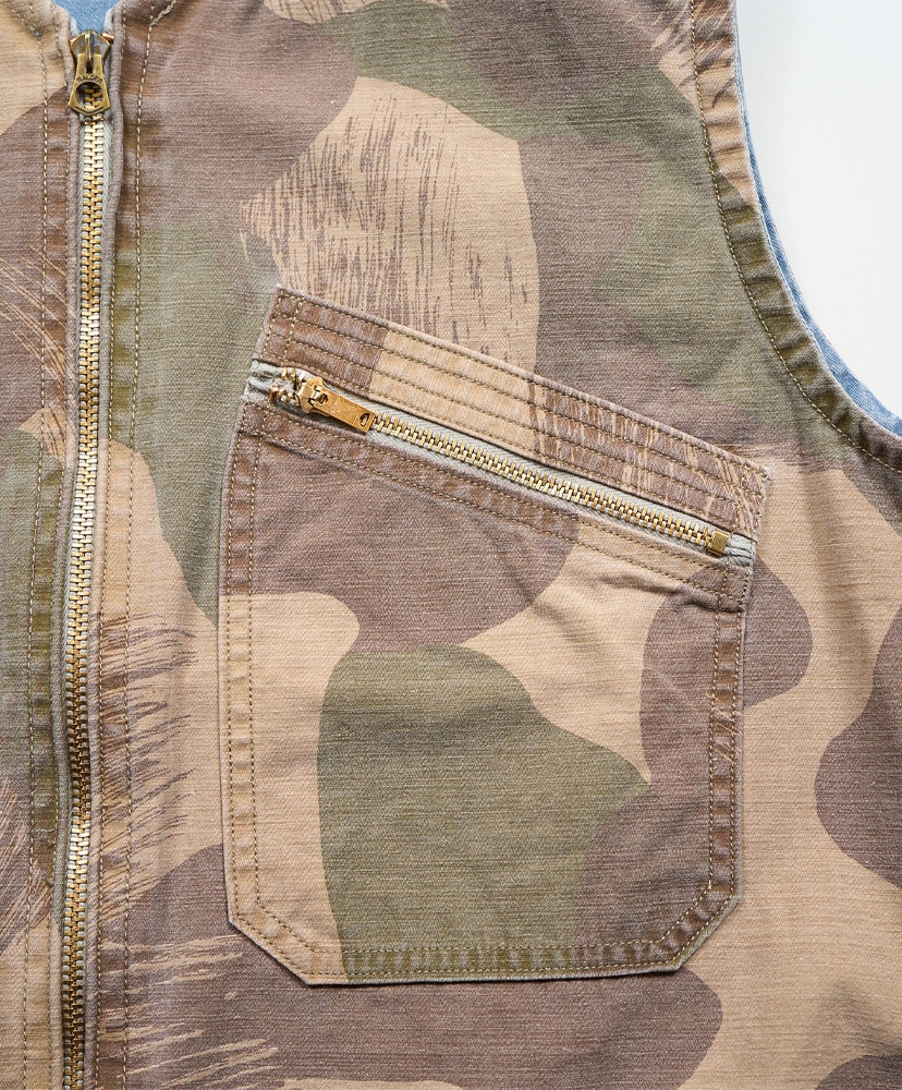 Reversible Vest Fade Camo Green/グリーン 48(MEN)