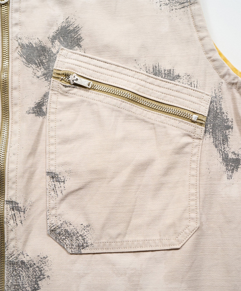 Reversible Vest Fade Camo Ivory/アイボリー 46(MEN)