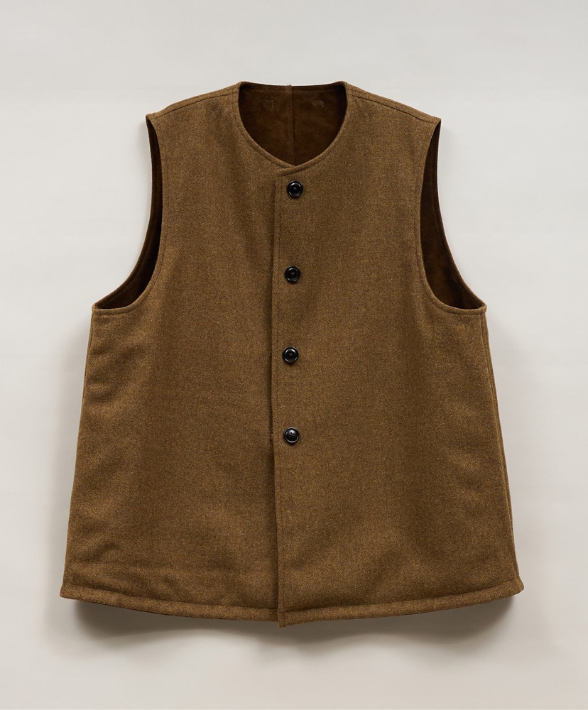 Jerkin Vest Suede Reversible Brown/ブラウン 50(MEN)