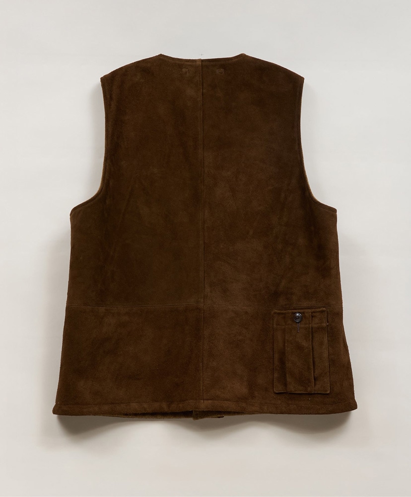 Jerkin Vest Suede Reversible Brown/ブラウン 50(MEN)