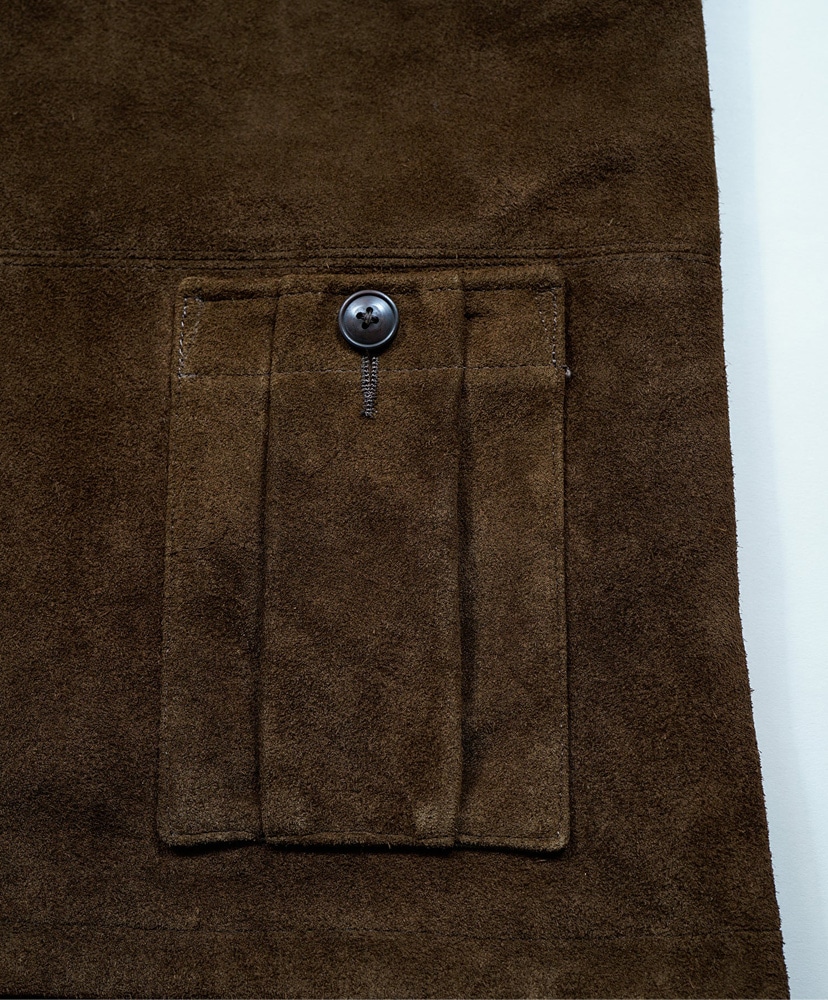 Jerkin Vest Suede Reversible Brown/ブラウン 50(MEN)