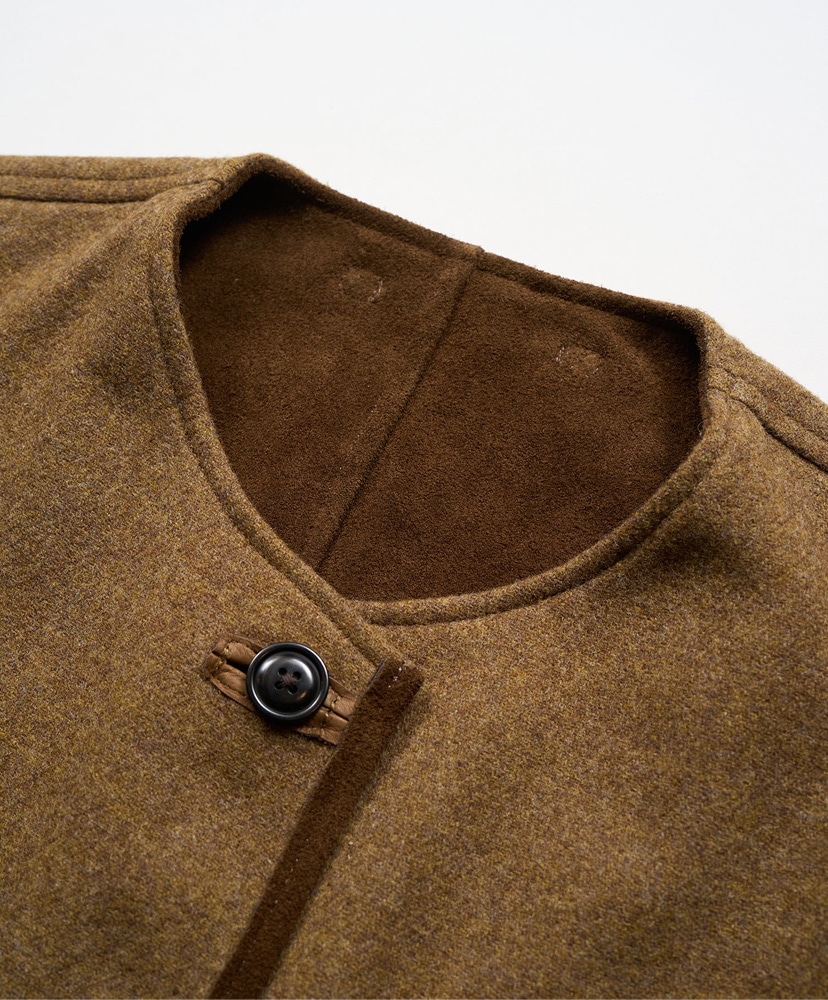 Jerkin Vest Suede Reversible Brown/ブラウン 50(MEN)