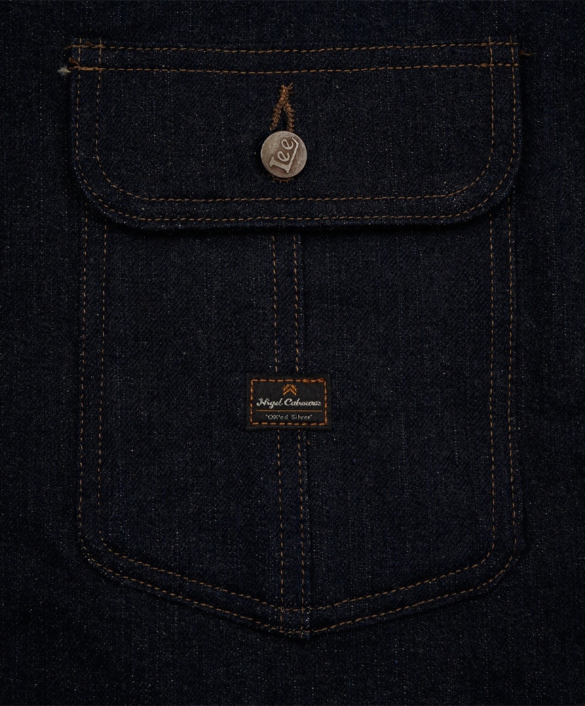 Lee×Nigel Cabourn 'OX'ed Silver' - Railway Man Loco Jacket Indigo/インディゴ 46(MEN)