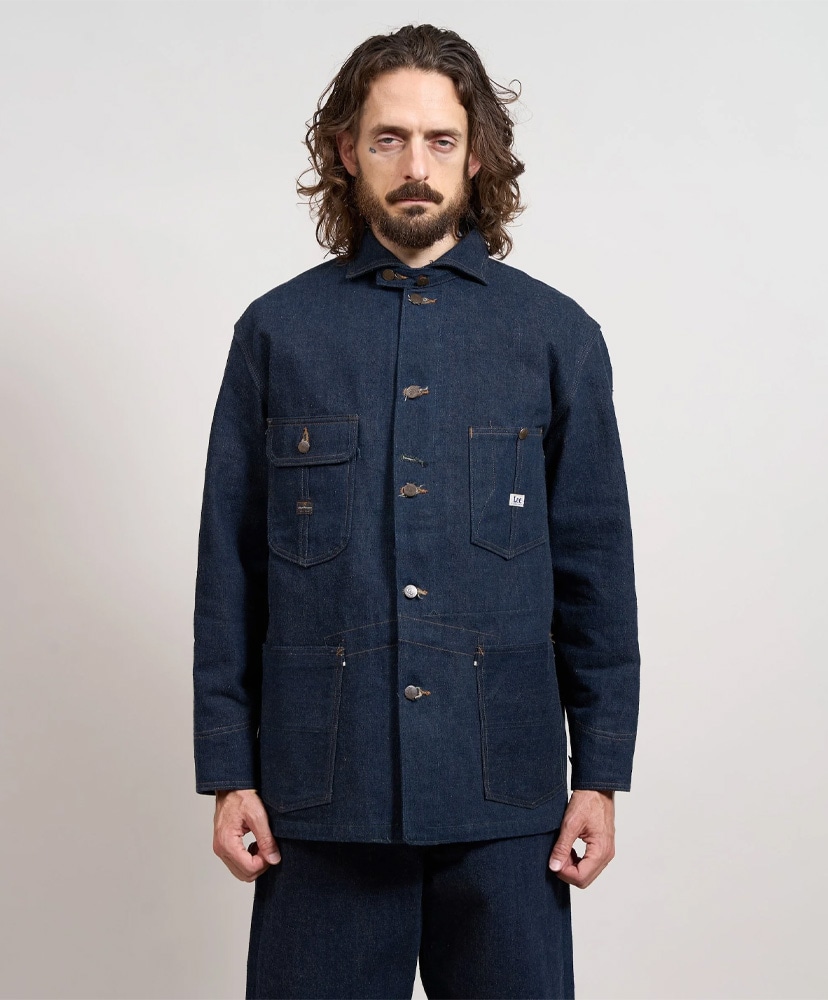 Lee×Nigel Cabourn 'OX'ed Silver' - Railway Man Loco Jacket Indigo/インディゴ 46(MEN)